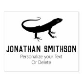 おもしろいカッコいいトカゲかわいい動物用文房具 ラバースタンプ (インプリント)