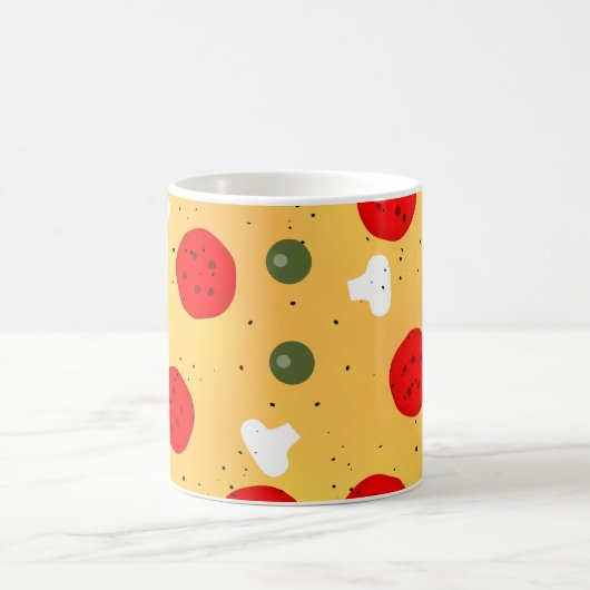 おもしろいカッコいいピッツペペローニ コーヒーマグカップ (中央)