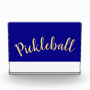 おもしろいカッコいいホワイトベースPickleballスクリプト フォトブロック