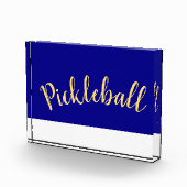 おもしろいカッコいいホワイトベースPickleballスクリプト フォトブロック (右)