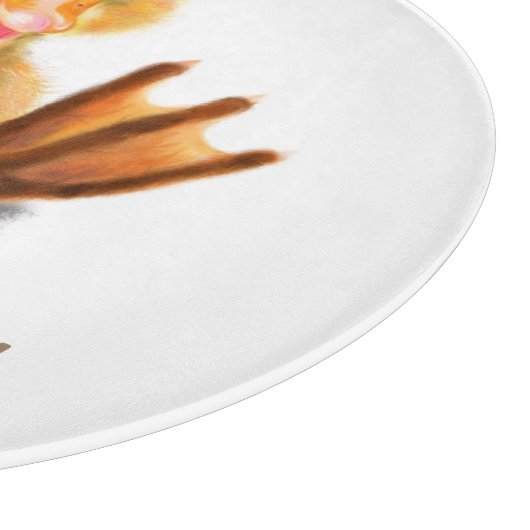 おもしろいカッティングボよくはしゃぐードダック – カスタム文字 カッティングボード (角)