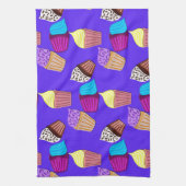 おもしろいカップケーキ キッチンタオル (縦)