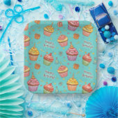 おもしろいカップケーキ、Natasha Us ペーパープレート (パーティー)