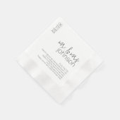 おもしろいカップルに関すモダンる事実 – 結婚 縁ありカクテルナプキン (角)