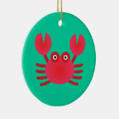 おもしろいカニ セラミックオーナメント (右)