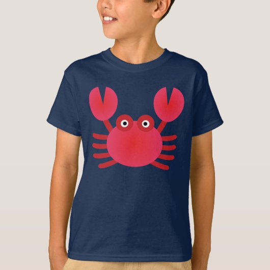 おもしろいカニ Tシャツ (正面)