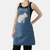 おもしろいカピバパーソナライズされたラ エプロン (インサイチュ)