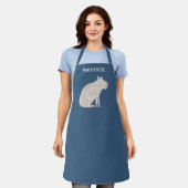 おもしろいカピバパーソナライズされたラ エプロン (着用した状態)