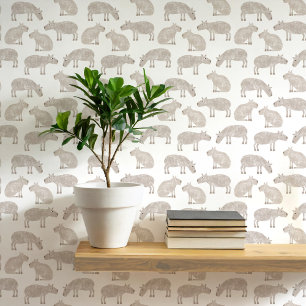 おもしろいカピバラアート 壁紙