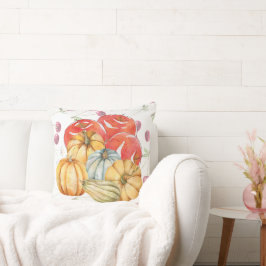 おもしろいカボチャとリンゴ秋シーズン クッション