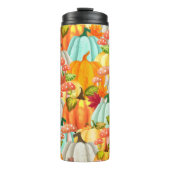 おもしろいカボチャのキノコと紅葉 タンブラー (正面)