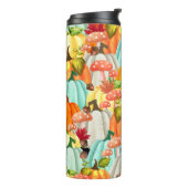 おもしろいカボチャのキノコと紅葉 タンブラー (回転左)