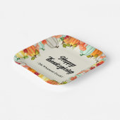 おもしろいカボチャ感謝祭ディナー ペーパープレート (傾斜あり)