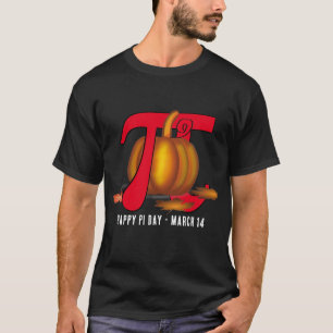 おもしろいカボチャPi日 Tシャツ