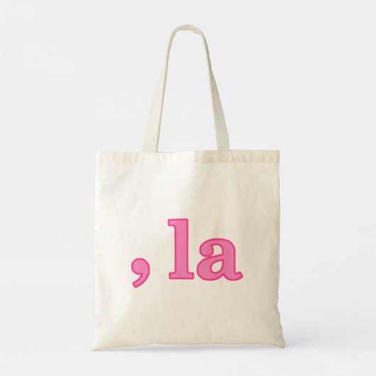 おもしろいカマラハリスピンクコンマラ トートバッグ (裏面)