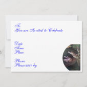 おもしろいカメの招待状 招待状 (裏面)