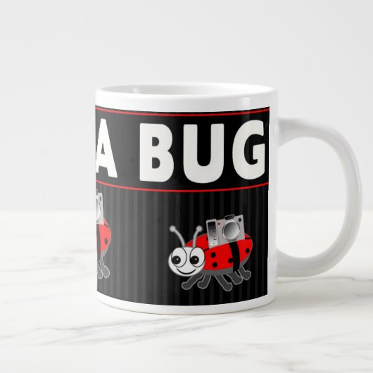 おもしろいカメラBUG JUMBO 20 OZ。コーヒー/スープマグカップ ジャンボコーヒーマグカップ (右)