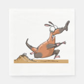 おもしろいカモメ予測できな走ン動物 スタンダードランチョンナプキン (正面)