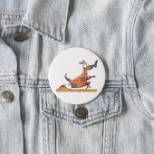 おもしろいカモメ予測できな走ン動物 缶バッジ