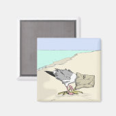 おもしろいカモメ高速食品冷凍機磁石 マグネット (正面/裏面)