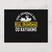 おもしろいカヤッカーSome grannies編み物実在 ポストカード (正面)