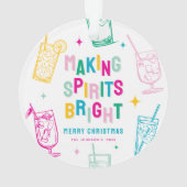 おもしろいカラフルが元気にクリスマス オーナメント (裏面)