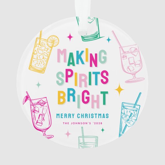 おもしろいカラフルが元気にクリスマス オーナメント (裏面)