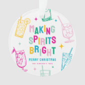 おもしろいカラフルが元気にクリスマス オーナメント (正面)