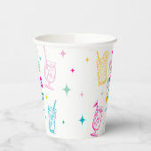 おもしろいカラフルが元気にクリスマス 紙コップ (左)