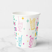 おもしろいカラフルが元気にクリスマス 紙コップ (右)