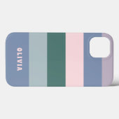 おもしろいカラフルとパストライプステルの名前 Case-Mate iPhoneケース (裏面 (横))
