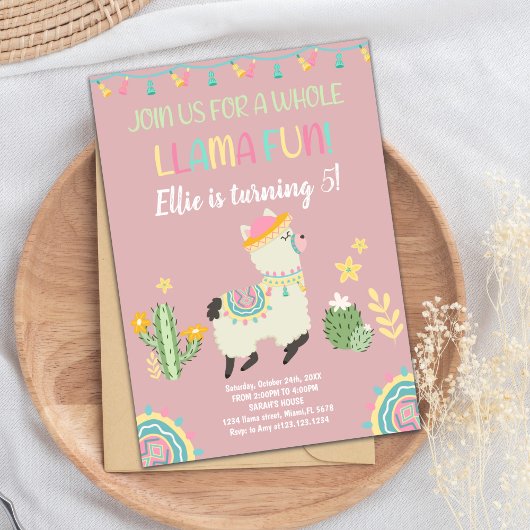 おもしろいカラフルとフィエスタパーティーカー子供へドまたはティー 招待状