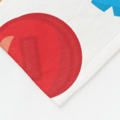 おもしろいカラフルのビープ音のパターン子 フリースブランケット (角)