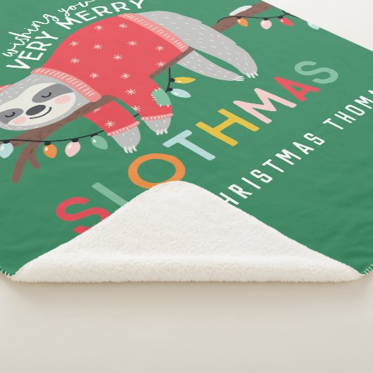 おもしろいカラフルの休日モダンのクリスマス シェルパブランケット (3/4)