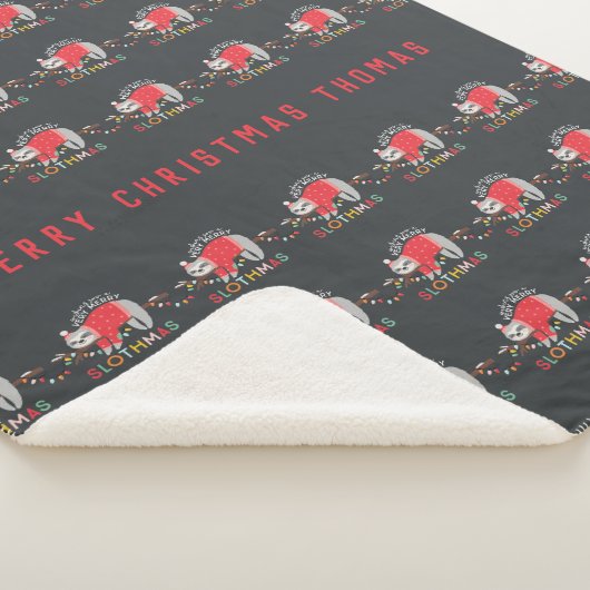 おもしろいカラフルの休日モダンのクリスマス シェルパブランケット (3/4)