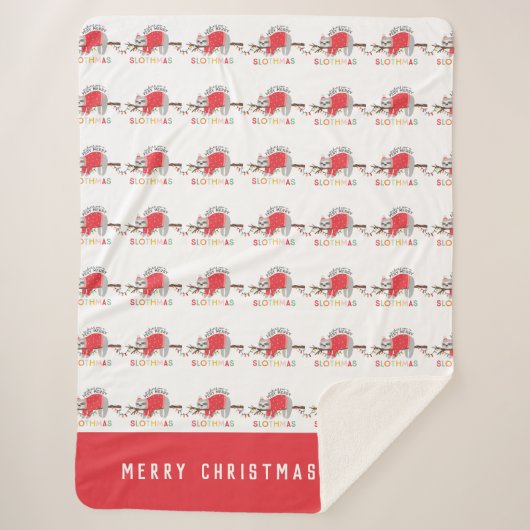 おもしろいカラフルの休日モダンのクリスマス シェルパブランケット (正面)