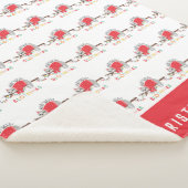 おもしろいカラフルの休日モダンのクリスマス シェルパブランケット (3/4)