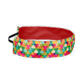 おもしろいカラフルの明るい三角形パターン アスレチックヘッドバンド (左)