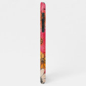 おもしろいカラフルの繊細な水彩花 iPhoneケース (左側)