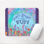 おもしろいカラフルの花を咲かせる マウスパッド (マウス)