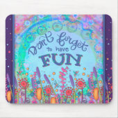 おもしろいカラフルの花を咲かせる マウスパッド (正面)