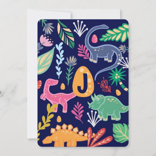 おもしろいカラフルの誕生日パーティーの招待状 招待状 (裏面)