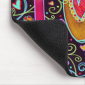 おもしろいカラフルの陽気な愛 マウスパッド (コーナー)