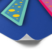 おもしろいカラフルは夢の引用文からインスパイア始める ポスター (角)