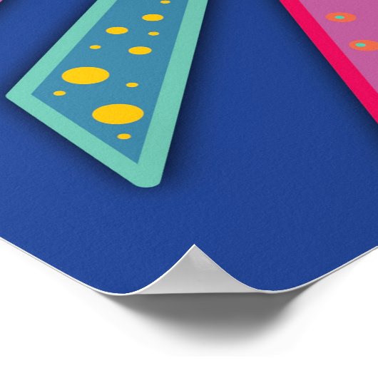 おもしろいカラフルは夢の引用文からインスパイア始める ポスター (角)