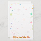 おもしろいカラフルひな形 |メモ 便箋 (正面/裏面)