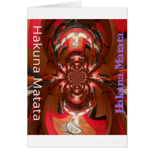 おもしろいカラフルアフリカデザイン (正面)