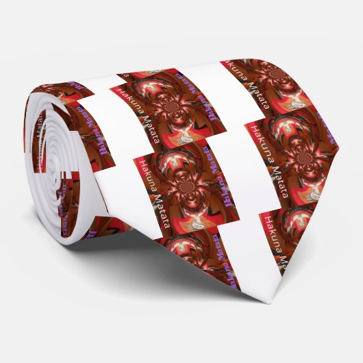 おもしろいカラフルアフリカデザイン ネクタイ (ロール)