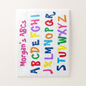 おもしろいカラフルアルファベットABC ジグソーパズル (縦)