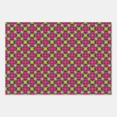 おもしろいカラフルアロハトロピカルボホ ラッピングペーパーシート (正面2)